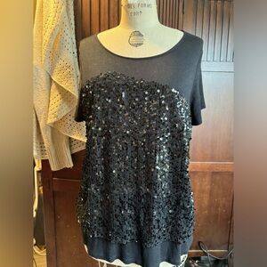 EUC Apt 9 top with sequins XL